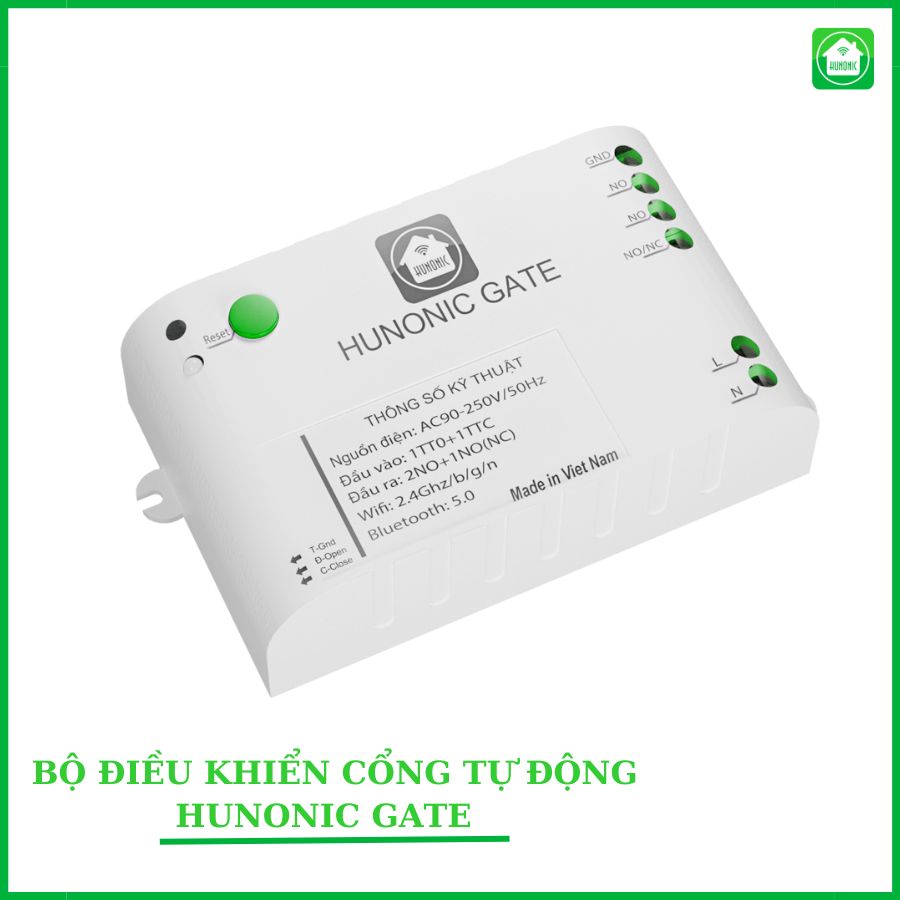 Bộ điều khiển cổng tự động HUNONIC GATE| Điều khiển cổng tự động từ xa qua điện thoại