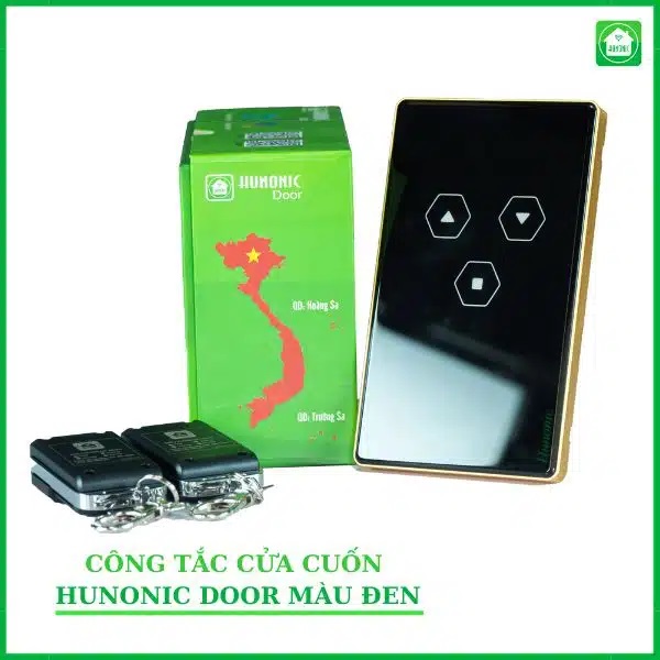 Công Tắc Cửa Cuốn Thông Minh HUNONIC DOOR ( màu đen)