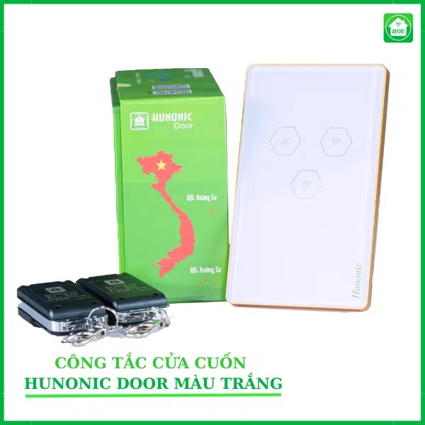 Công Tắc Cửa Cuốn Thông Minh HUNONIC DOOR ( màu trắng)