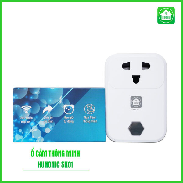 Ổ cắm thông minh Hunonic SK01 Điều khiển từ xa qua điện thoại